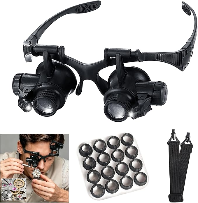 MLOGIROA Head Magnifying Glass by mlogiroa