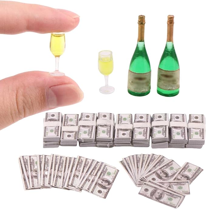 Miniatures Dollhouse 1 12 Scale Accessories 400 Pcs Tiny Money by Unknown