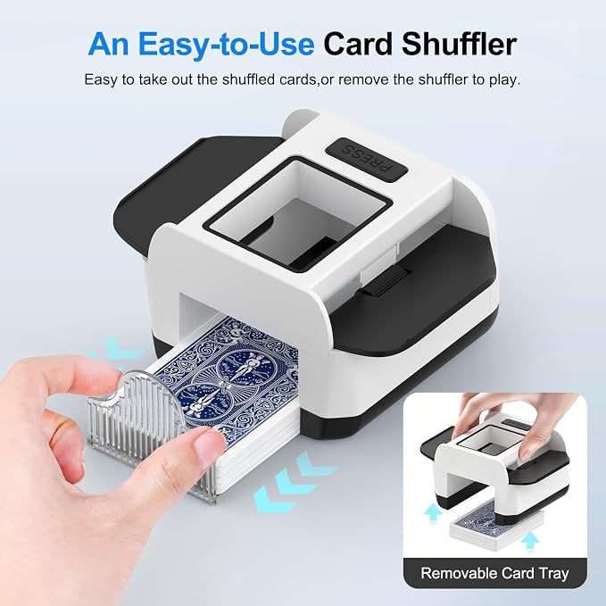 Automatic Card Shuffler|1-2 Deck Electric Card Shuffle Machine|Portable - Image 5