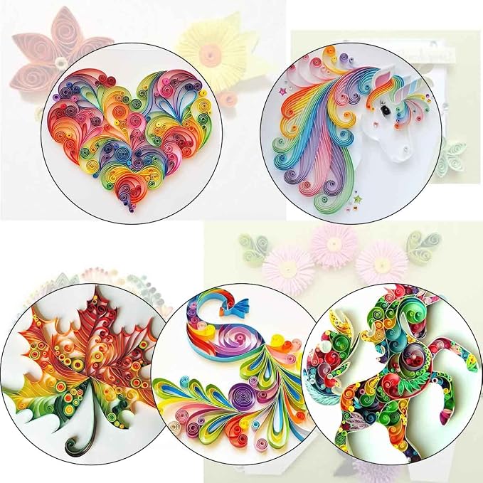 12 Pcs Paper Quilling Slotted Tool Paper Curling Tools Kit Quilling Needle Pen - Image 2