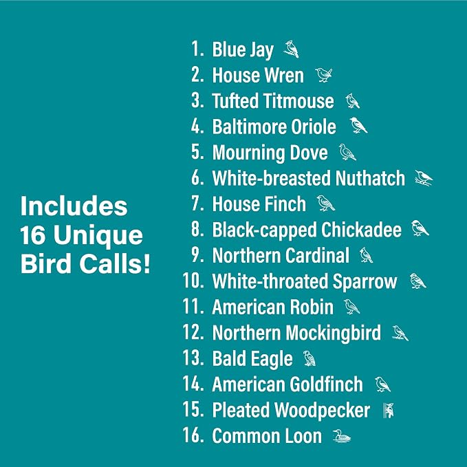 Bird Caller Noisemaker with 16 Bird Calls, Electronic Sound Maker - Image 2