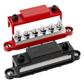 400A Bus Bar 12V Power Distribution Block 6 x 5/16" (M8) Terminal Studs 12 Volt Marine Bus Bar Positive & Negative for Boat Automotive Solar System
