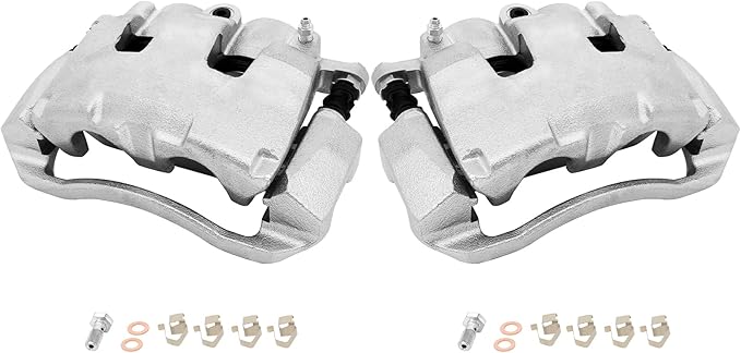 SCITOO Front Brake Calipers With Bracket 18B5055 18B5054 Fit For Chrysler Aspen 07-09 For Dodge Dakota 09-10 For Dodge For Durango 07-09 For Dodge Ram 1500 09-10 For Ram 1500 11-17 For Ram Dakota 11