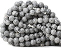45PCS 8mm Natural Map Stone Round Loose Beads by CHEAVIAN