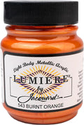 Jacquard Lumiere 2.25oz Fabric Paint Burnt Orange by Jacquard