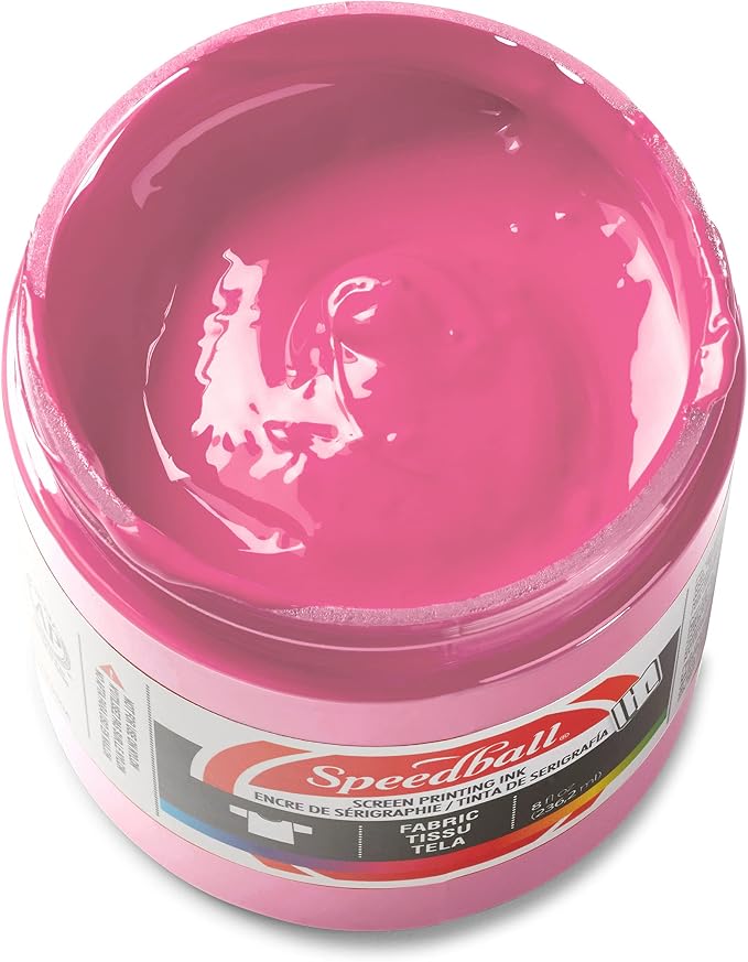 Speedball Fabric Screen Printing Ink, Cotton Candy Pink - Image 2