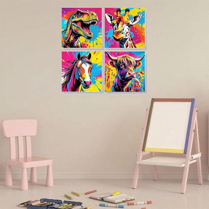 4 Pack Paint by Numbers Kit for Kids - Image 5