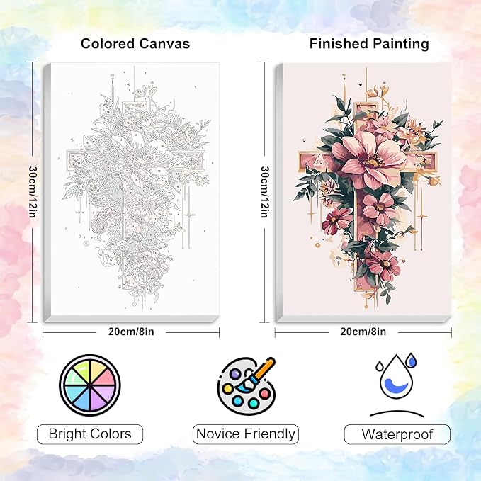 Yezavesu Framed Paint by Numbers Kit - Image 3
