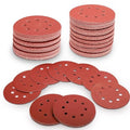 100 PCS 5 Inch Sanding Discs 180 Grit Hook and Loop Adhesive Round Sandpaper for Random Orbital Sander