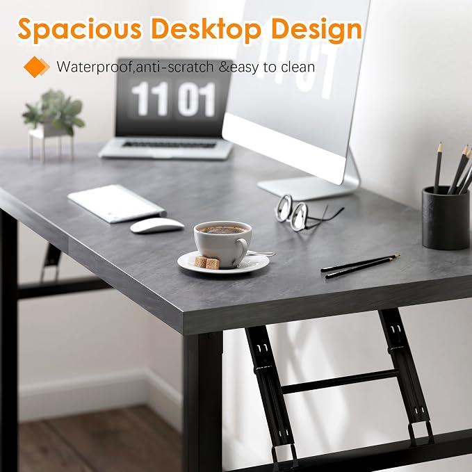 Need Small Folding Computer Desk, 31.5 Inch Writing Table, Sturdy Foldable Desk - Image 6