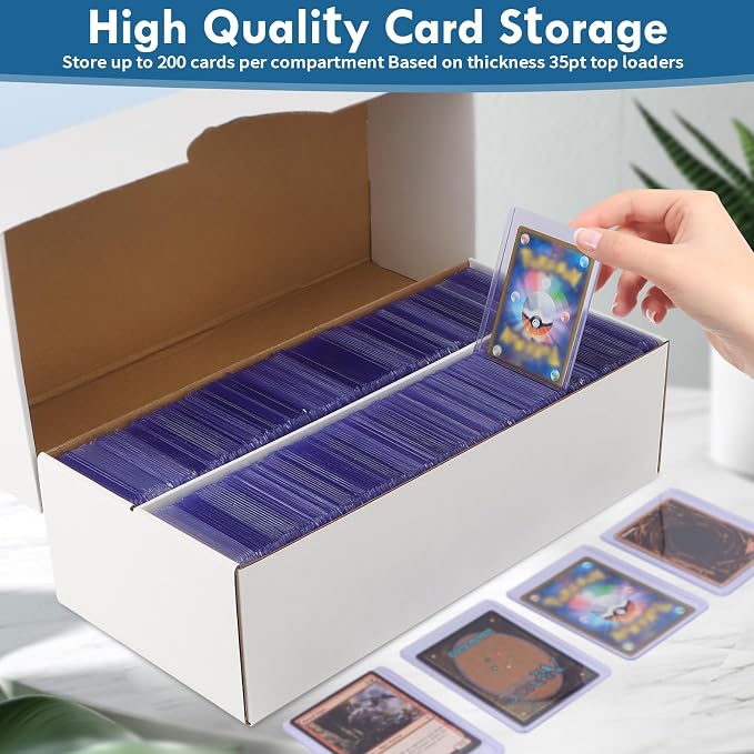 Trading Card Storage Box, Bulk Cards Storage Box Sports Cards Cases Graded - Image 4