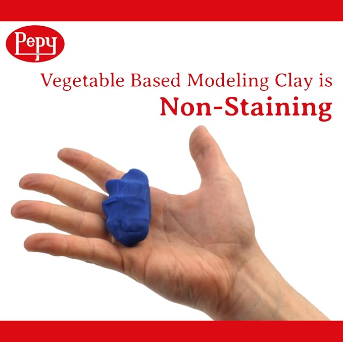 Pepy Plastilina Reusable and Non-Drying Modeling Clay; Set of 24 Bars, 1.4 - Image 5