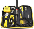DNA Motoring TOOLS-00031 Home Repair Tool Set - 18 Pieces Tool Kit w/Nylon Carrying Case , Yellow