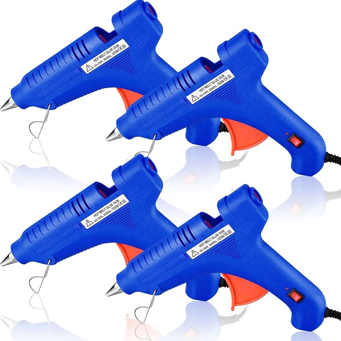Therwen 4 Pieces 100w Full Size Hot Glue Gun Bulk by Therwen