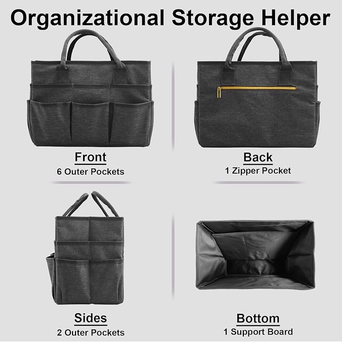 Cupohus Craft Organizer Bag, Art Supply Tote - Image 4