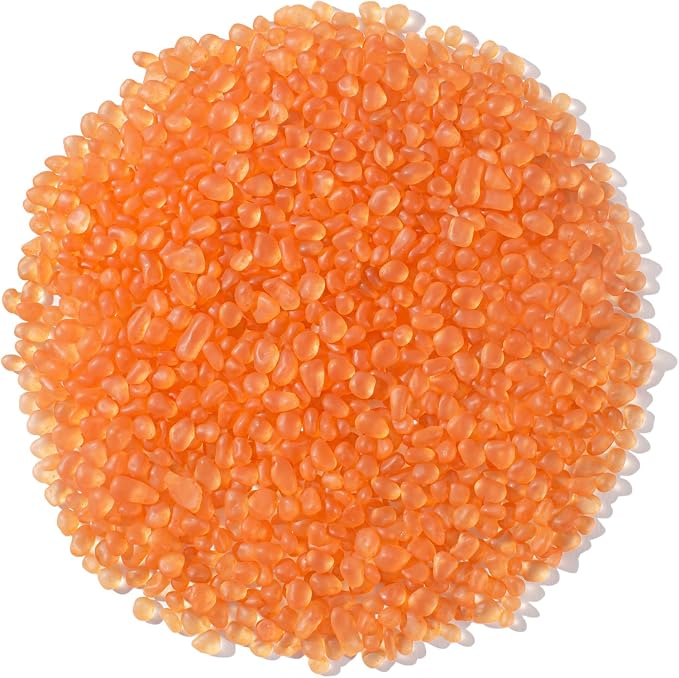 Keedolla Aquarium Rocks Betta Fish Tank Gravel, 3 LB Frosted Sea Glass Marbles by Keedolla