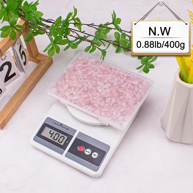 0.88 Lb Rose Quartz Crushed Stones Crystal Chips Bulk, Natural Gemstones - Image 9