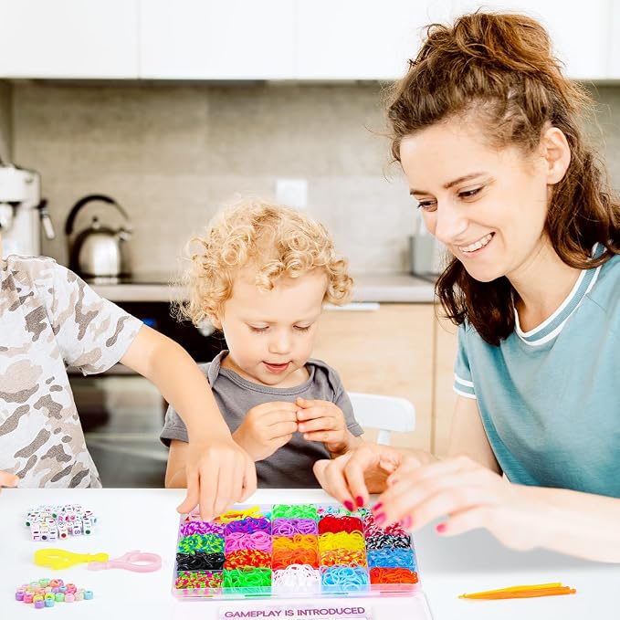 XKDOUS Rubber Band Bracelet Kit, Loom Bracelet Making Kit - Image 6