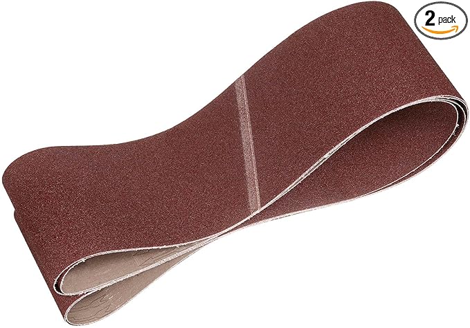 HARFINGTON 6 x 80 Inch Sanding Belts, 2 Pcs 60 Grits Aluminum Oxide Abrasive Belt Sander File Belt for Woodworking, Metal Polishing, Knife Sharpener
