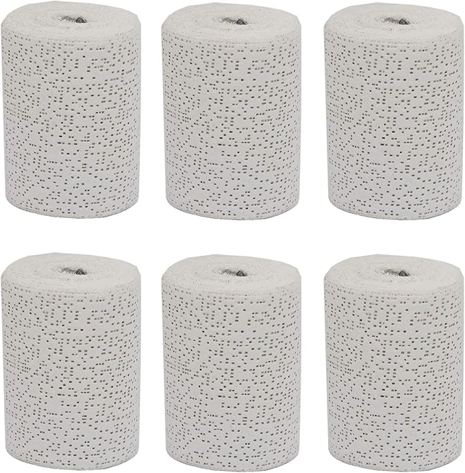 Fermus 6 Pack White Plaster Cloth Gauze Bandages Rolls by Fermus