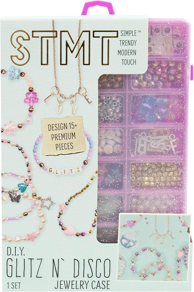 STMT D.I.Y. Glitz ‘N Disco Jewelry Case, Makes Over 15 Accessories, Includes by STMT