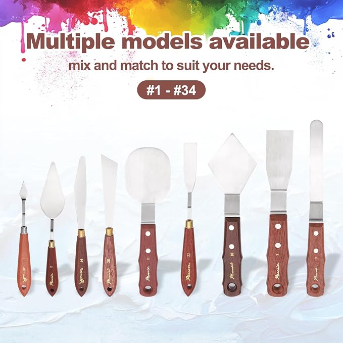 MECCANIXITY Pack of 1 Palette Knife No.1, 6.9" Long Palette Knives - Image 5