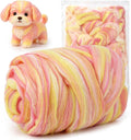 Wool Roving 7.02oz Colored Natural Needle Felting Wool Bulk by yizzvb