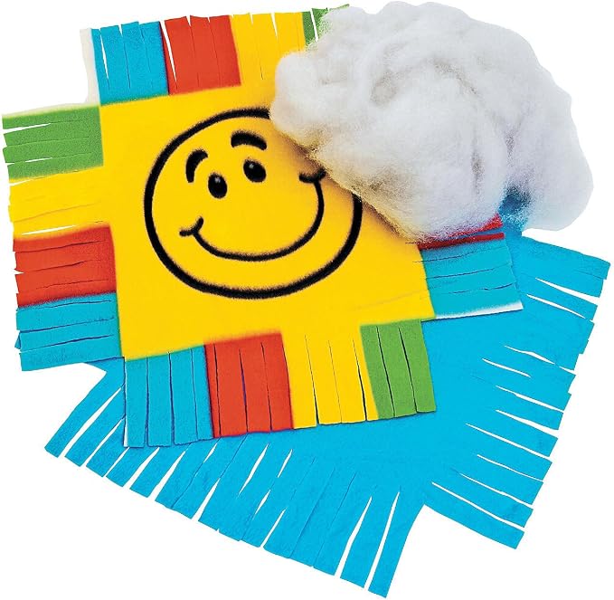 Fun Express Smile Face Fleece Pillow Craft Kit - Image 2