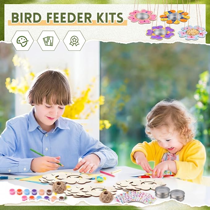 CroBlissful 12 Pack Bird Feeder Craft Kits - Image 5