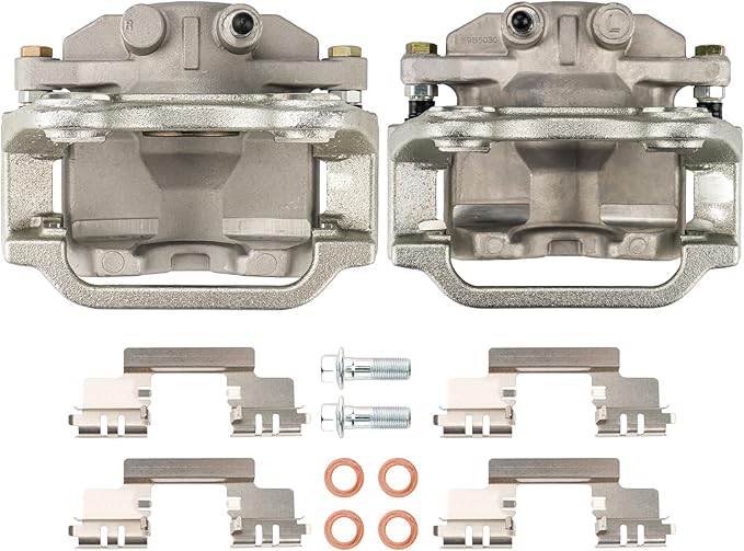 Torchbeam Rear Brake Calipers Set for Chevrolet 2007-2009 2014 2016-2018 Silverado 1500 5.3L, Chevrolet 2010-2013 2015 Silverado 1500, Rear Left and Rear Right Calipers Replace # 18B5030+18B5031