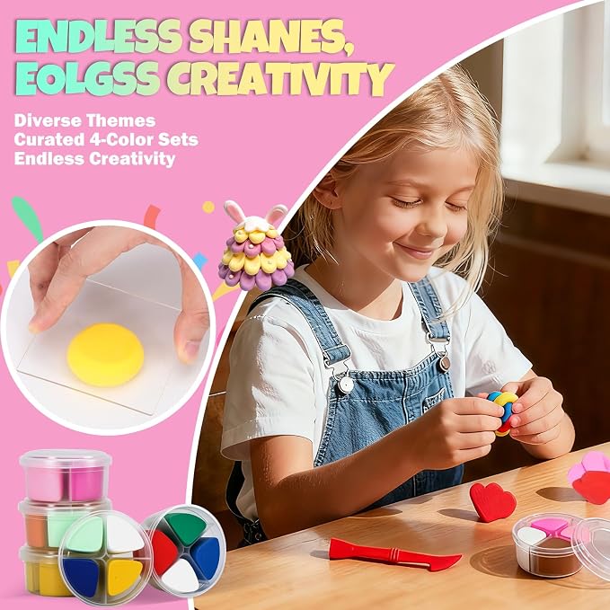 Air Dry Clay Kit for Kids | 12 Pack - Image 3