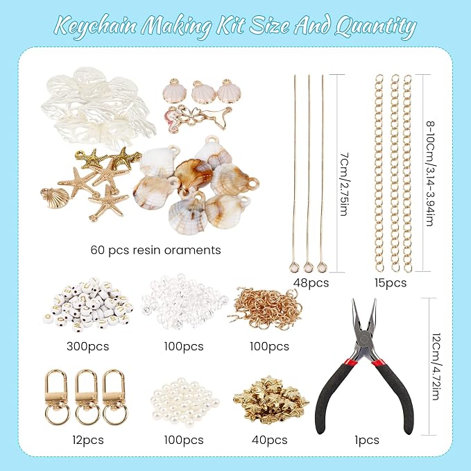 776PCS Ocean Keychain Making Kit - Image 2