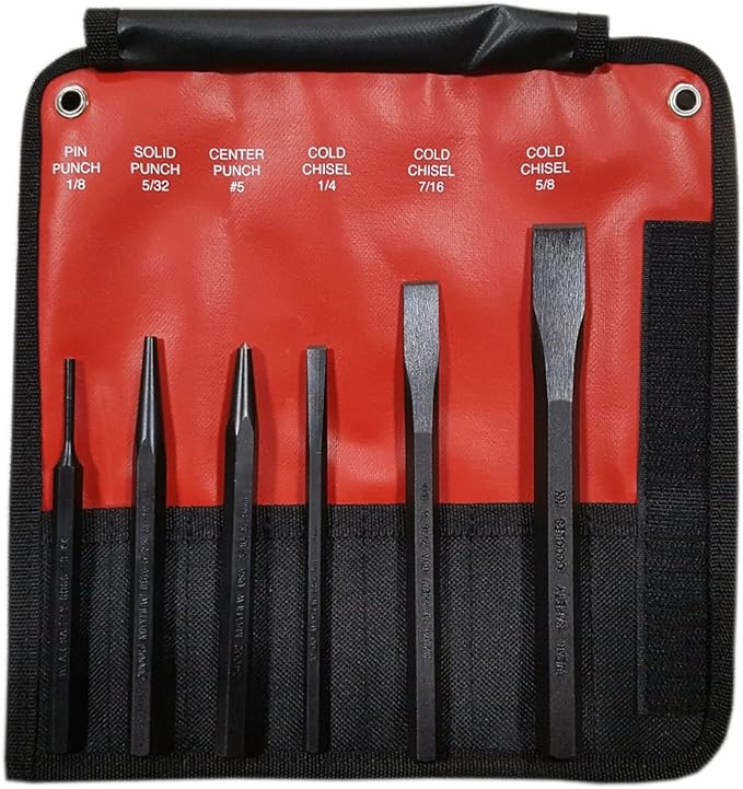 Mayhew 61406 Punch and Chisel Set, 6-Piece