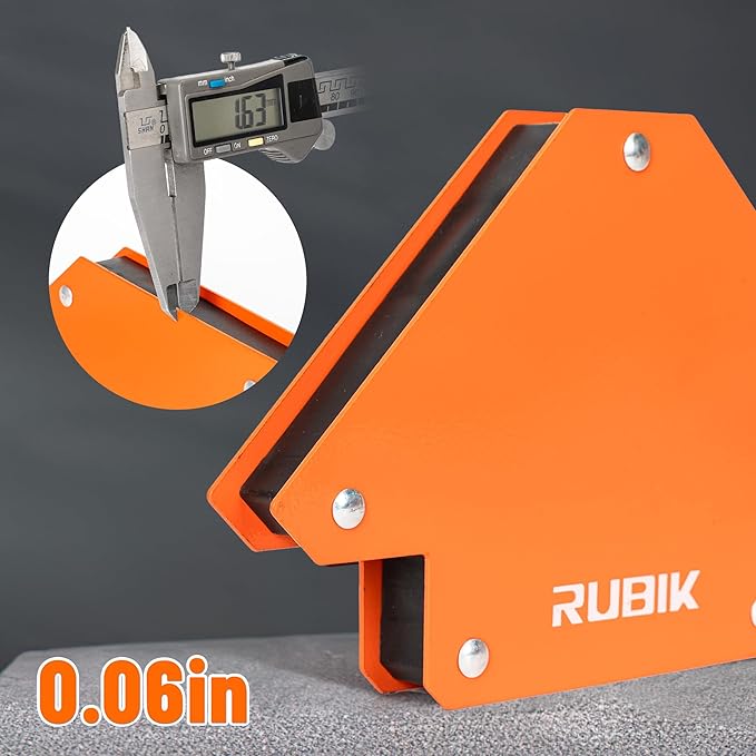 RUBIK 75LB Welding Magnets,Heavy Duty Welding Magnets Set, Welding Magnet Holder,45 90 135 Degree Angle Holding Magnet, Holding Power Welding Accessories,6 Pcs Pack