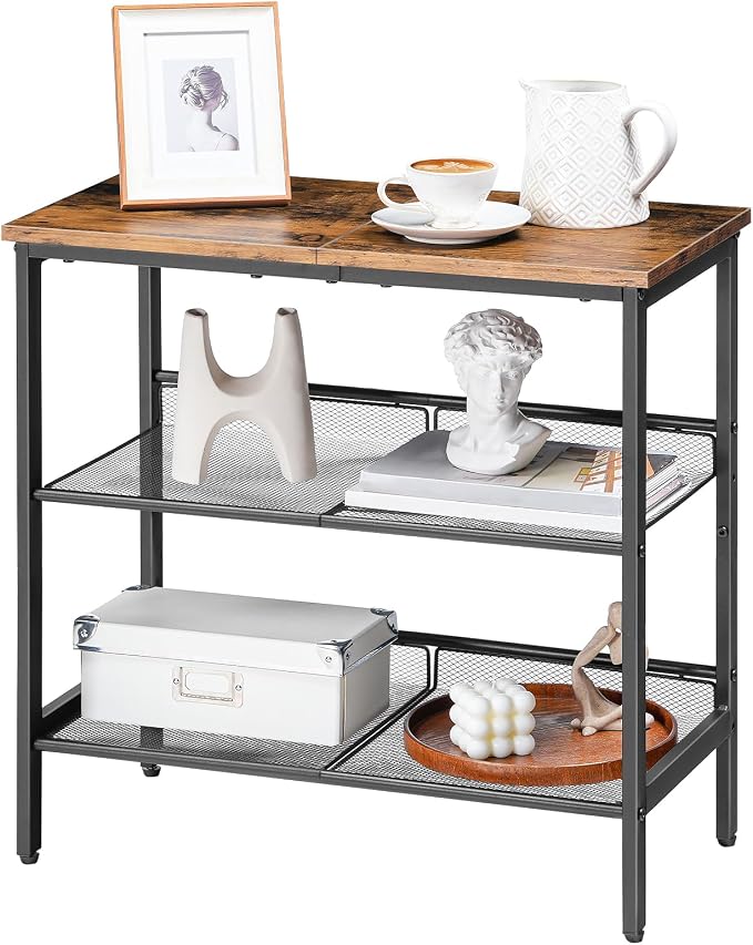 HOOBRO End Table, 3-Tier Narrow Side Table, Nightstand - Image 9