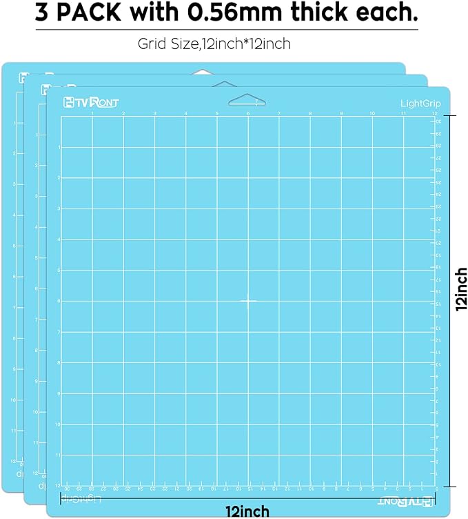 HTVRONT Light Grip Cutting Mat, 3 Pack Cutting Mat 12x12 Compatible - Image 6