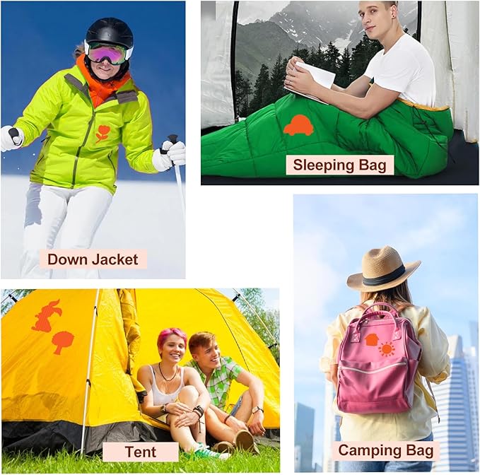 45PCS Nylon Repair Patch Self-Adhesive Pre-Cut Fabric Patch Down Jacket Repair Patches for Puffer Jackets Tenacious Tape Polyester Waterproof Lightweight Tent Repair Patch for Clothes Bag(Orange)