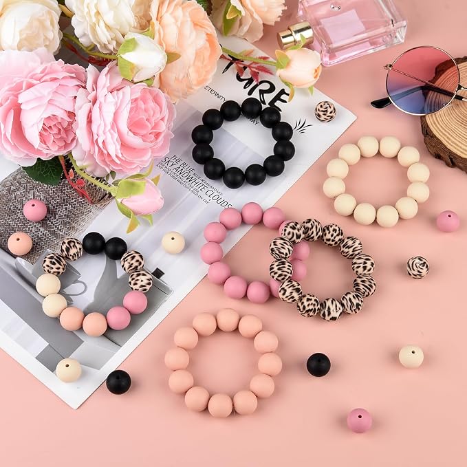 ASTARON 100 Pcs 15mm Silicone Beads - Image 6