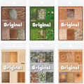 180 Sheets Aesthetic Scrapbook Paper Kit, 4x5.5 Vintage Nature Ephemera by Unknown