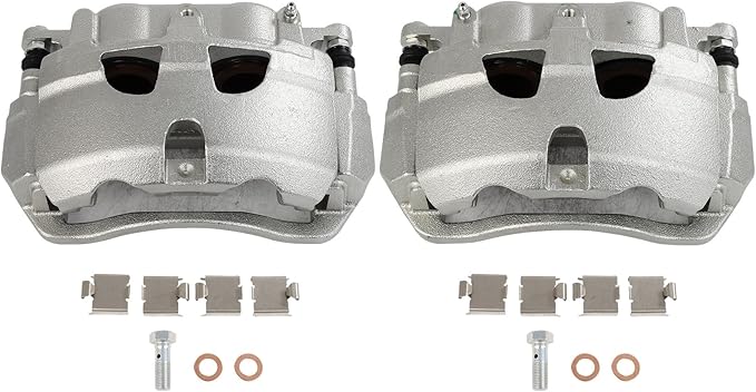 SCITOO 18B5073 18B5072 Front Left & Right Disc Brake Calipers Assembly w/Bracket For Ford