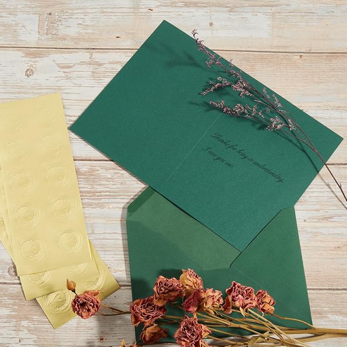 50 Pack Dark Green A7 Envelopes - Image 4