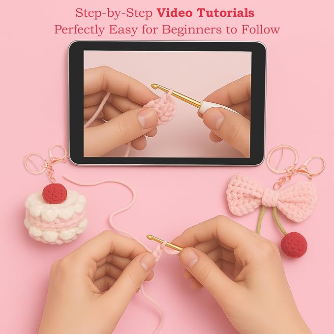 HOUSE CREATIVITY Crochet Keychain Kit - Image 3