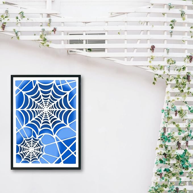 TIAMECH 6 Pcs A4 Reusable Mosaic Graffiti Stencils - Image 3
