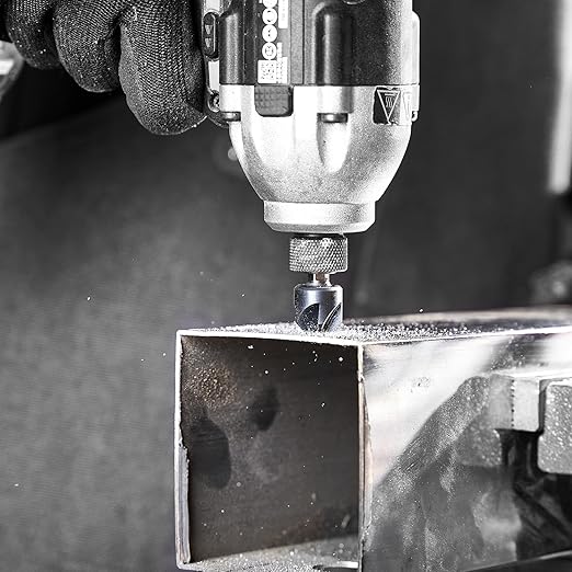 toolant 3/8" Noir-Ti Cobalt Countersink Drill Bit(Pro), Titanium Aluminum Nitride Coated with Quick Change Hex Shank