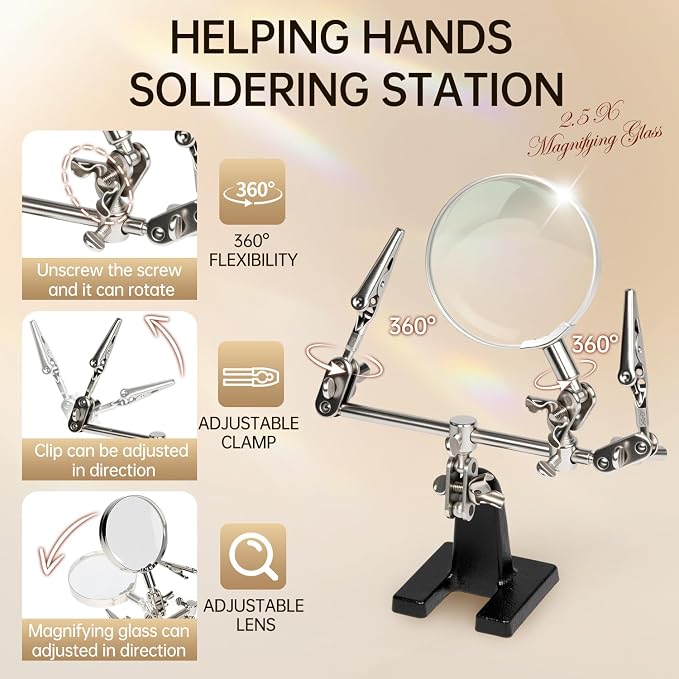 AORAEM Helping Hands Magnifier - Image 6