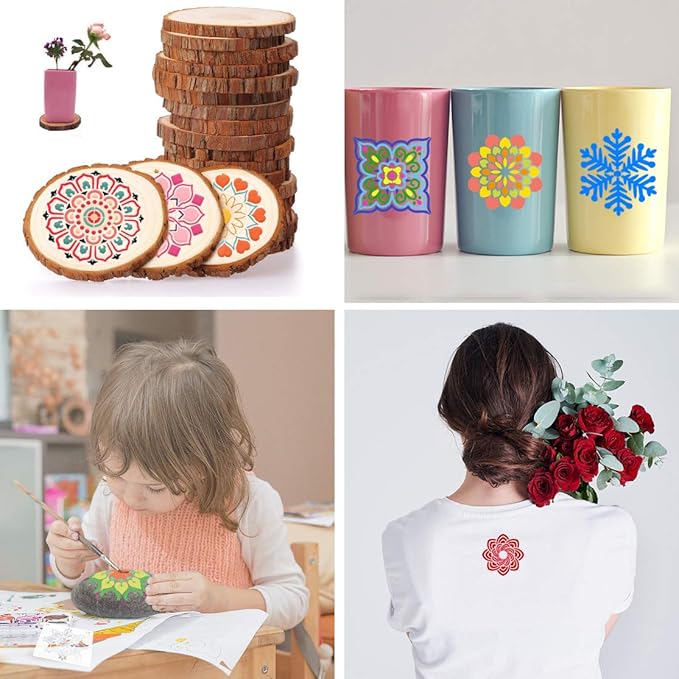 36 PCS Reusable Mandala Stencils - Image 7