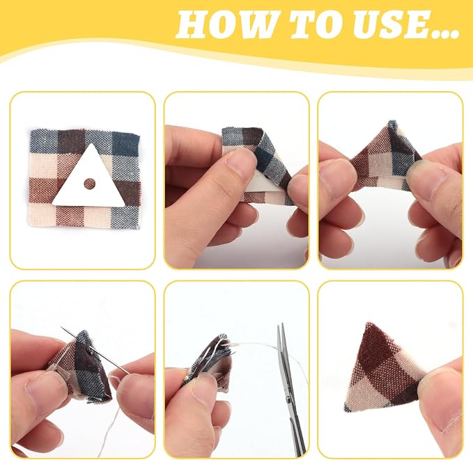 1000 PCS 1" Equilateral Triangle Paper Piecing Templates, Quilting Templates - Image 4
