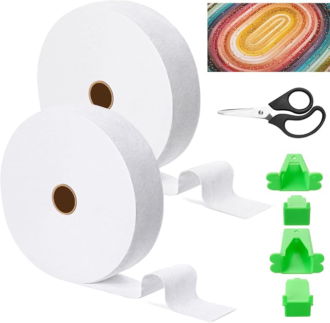 Jelly Roll Batting 2 1/2 Inch Cotton Polyester Blend Quilt Batting Roll by Ysglory
