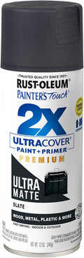 Rust-Oleum Painter's Touch 2X Ultra Cover Spray Paint, Ultra Matte Slate | by Rust-Oleum