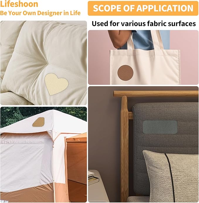 Fabric Repair Patches, 35X79 Inch Canvas Self-Adhesive Fabric Patches Tape Durable, DIY Large Canvas Repair for Sofa, Couches, Furniture, Chair, Clothing （35X79 Inch, Medium Grey）